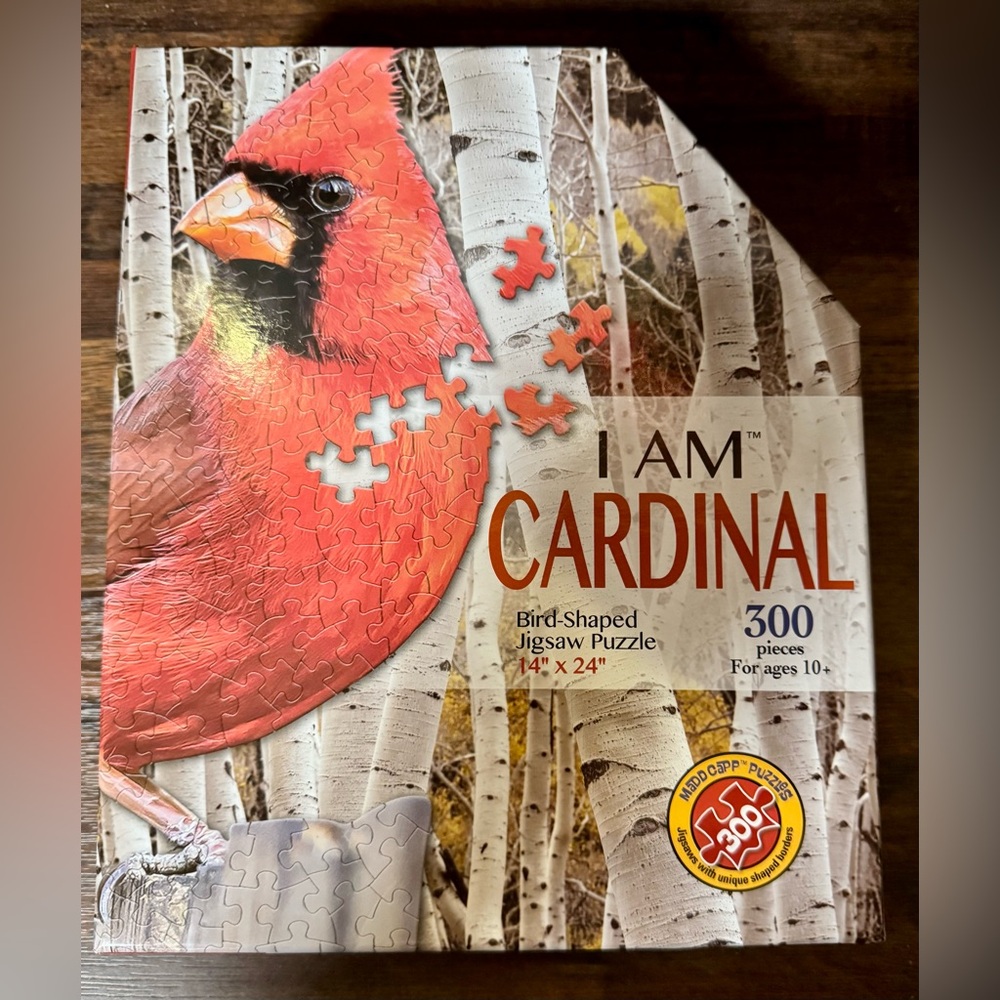 Sealed Madd Capp Jigsaw Puzzle I Am Cardinal, 300 Pieces
